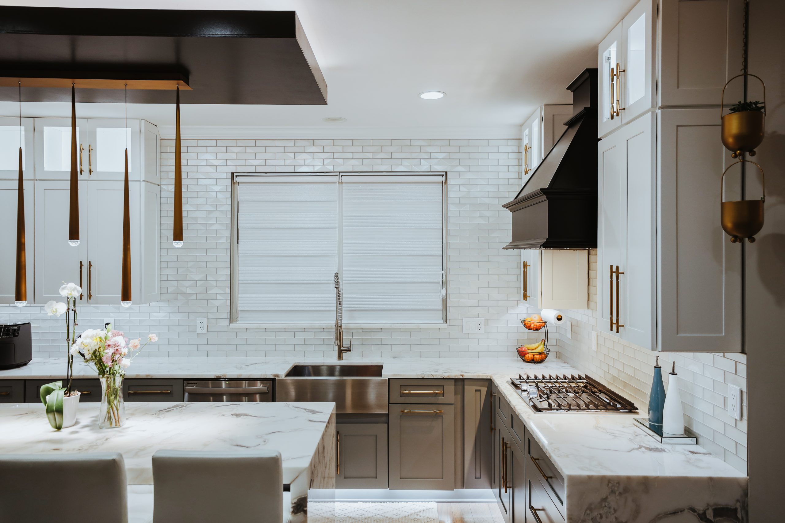 kitchen renovation in Fairfax Virginia with updated cabinets and countertops